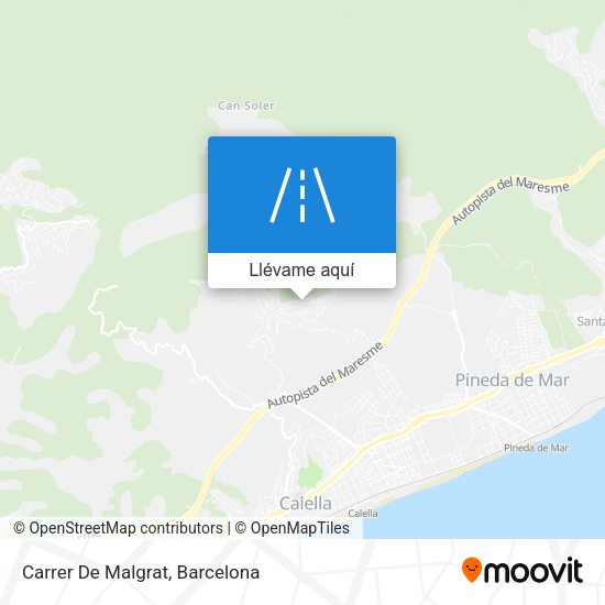 Mapa Carrer De Malgrat