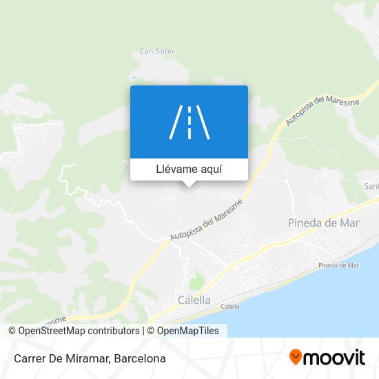Mapa Carrer De Miramar