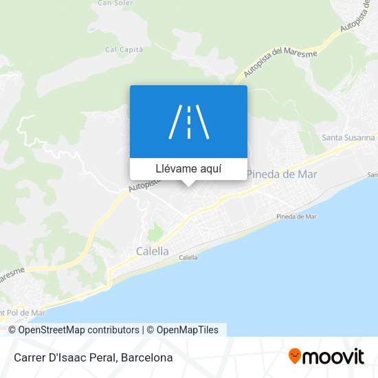 Mapa Carrer D'Isaac Peral