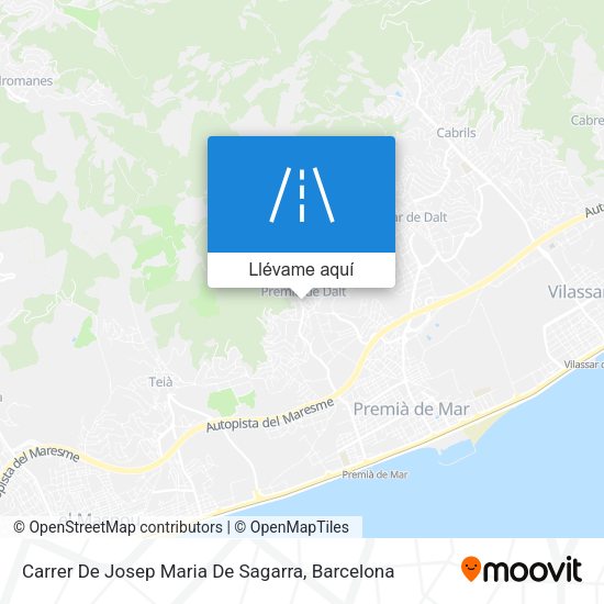 Mapa Carrer De Josep Maria De Sagarra