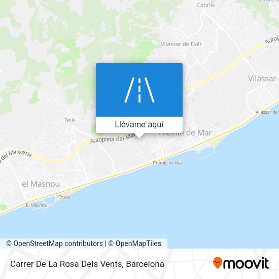 Mapa Carrer De La Rosa Dels Vents