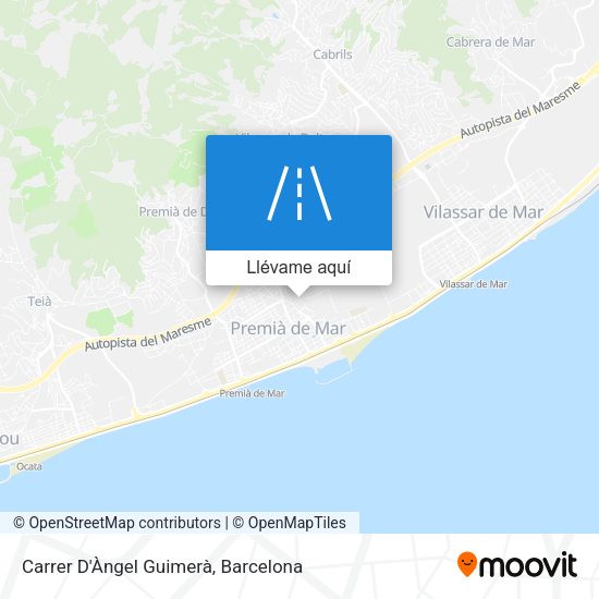 Mapa Carrer D'Àngel Guimerà