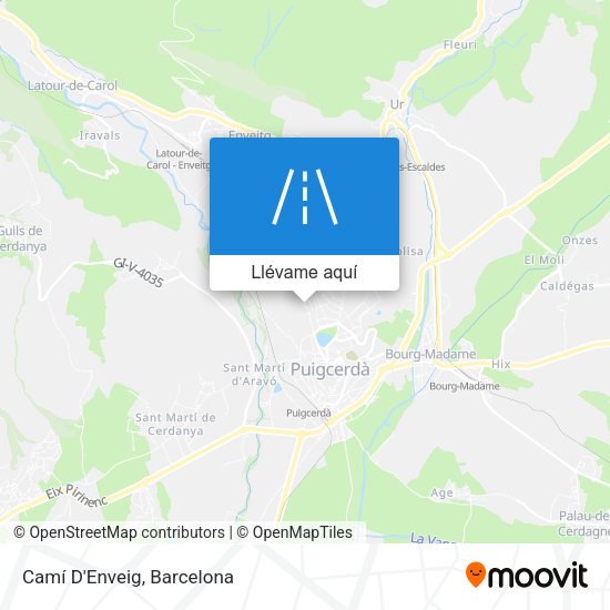 Mapa Camí D'Enveig