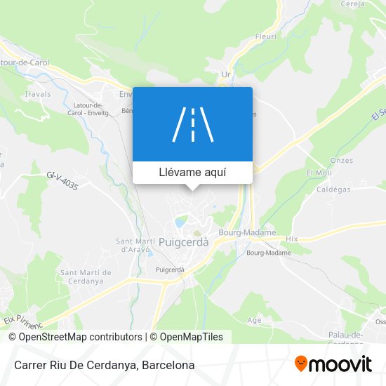 Mapa Carrer Riu De Cerdanya