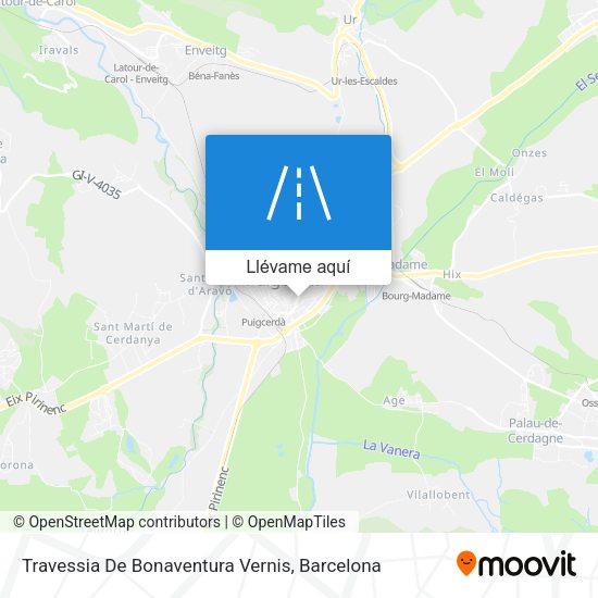 Mapa Travessia De Bonaventura Vernis
