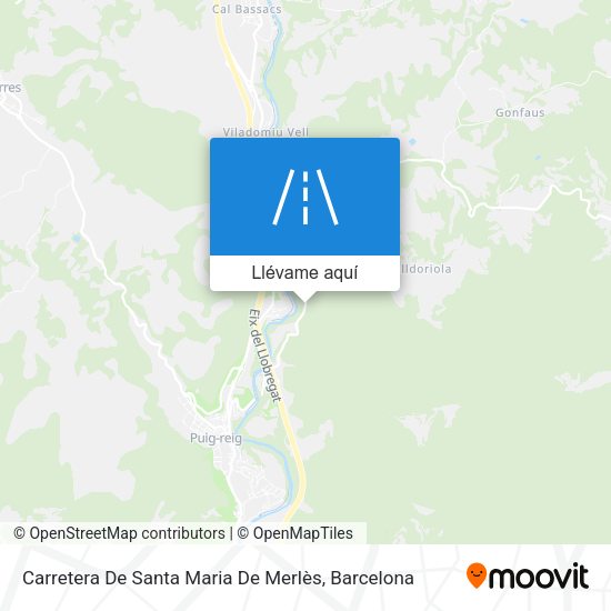 Mapa Carretera De Santa Maria De Merlès