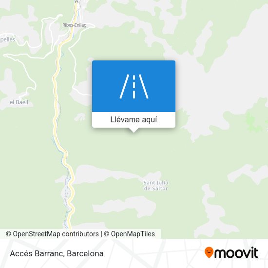 Mapa Accés Barranc