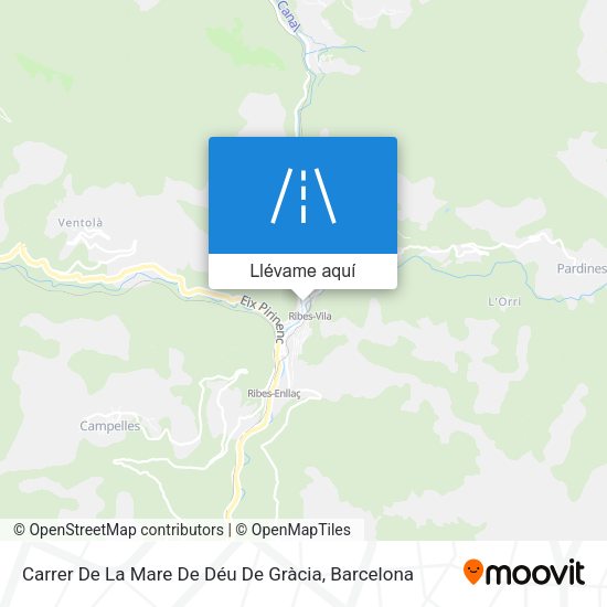 Mapa Carrer De La Mare De Déu De Gràcia