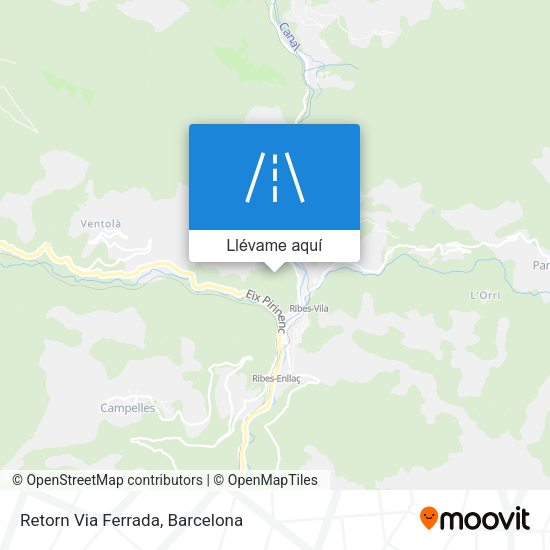 Mapa Retorn Via Ferrada