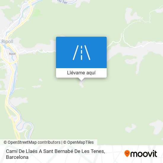Mapa Camí De Llaés A Sant Bernabé De Les Tenes