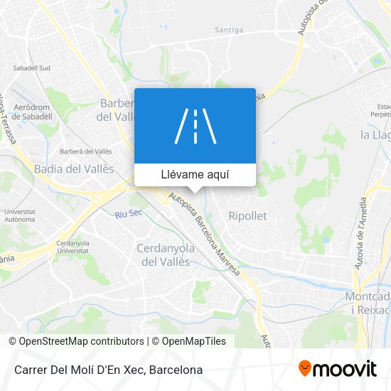 Mapa Carrer Del Molí D'En Xec