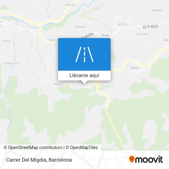 Mapa Carrer Del Migdia