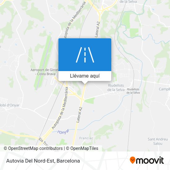Mapa Autovia Del Nord-Est