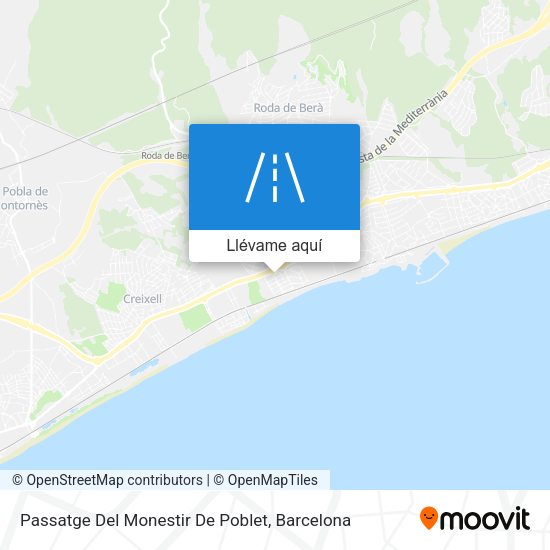 Mapa Passatge Del Monestir De Poblet