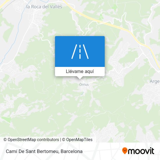 Mapa Camí De Sant Bertomeu