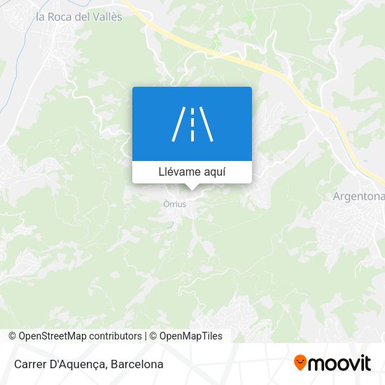 Mapa Carrer D'Aquença