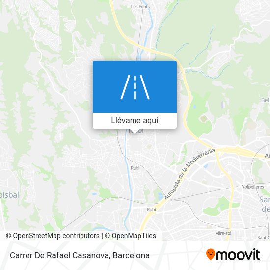 Mapa Carrer De Rafael Casanova