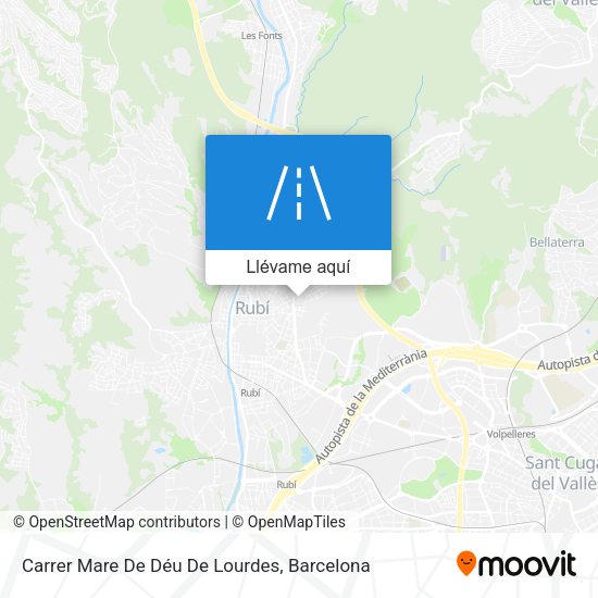 Mapa Carrer Mare De Déu De Lourdes