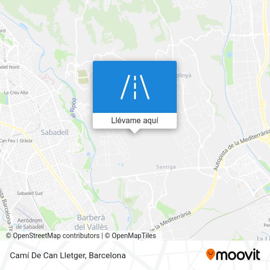 Mapa Camí De Can Lletger