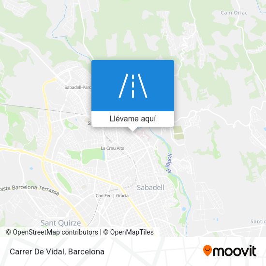 Mapa Carrer De Vidal