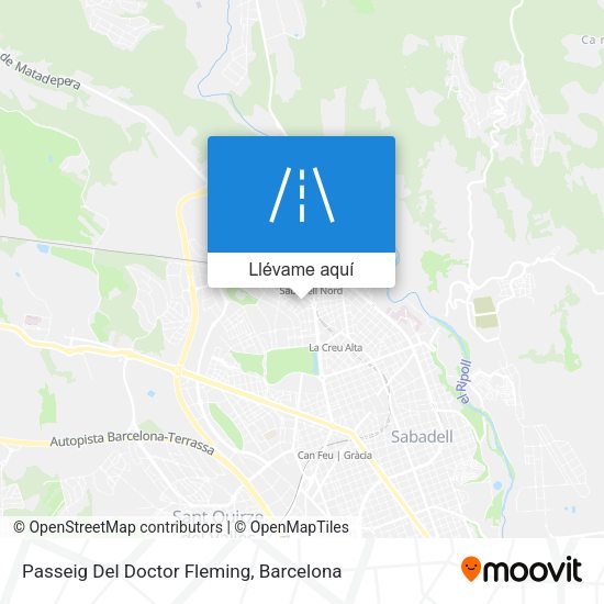 Mapa Passeig Del Doctor Fleming