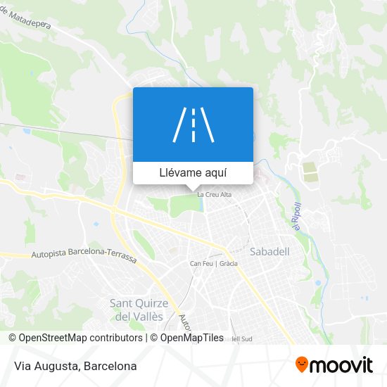 Mapa Via Augusta