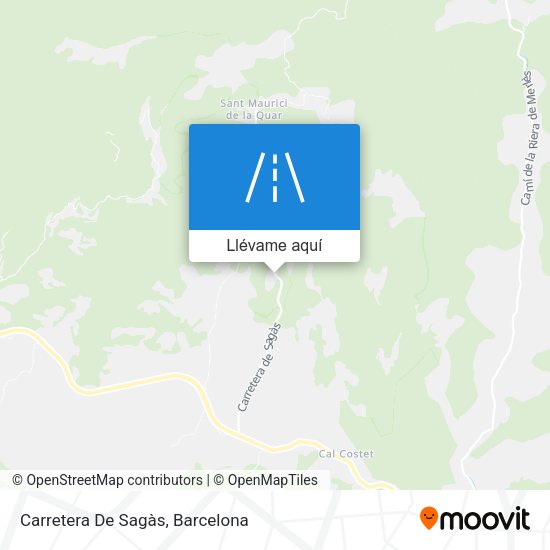 Mapa Carretera De Sagàs