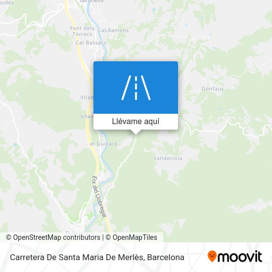 Mapa Carretera De Santa Maria De Merlès