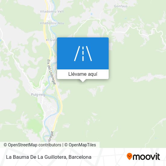 Mapa La Bauma De La Guillotera