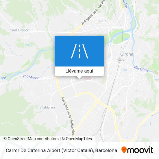 Mapa Carrer De Caterina Albert (Victor Català)