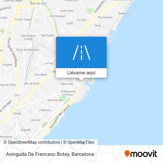 Mapa Avinguda De Francesc Botey
