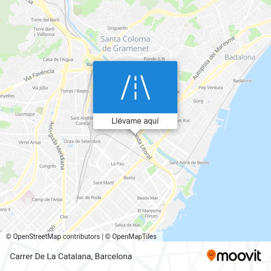 Mapa Carrer De La Catalana