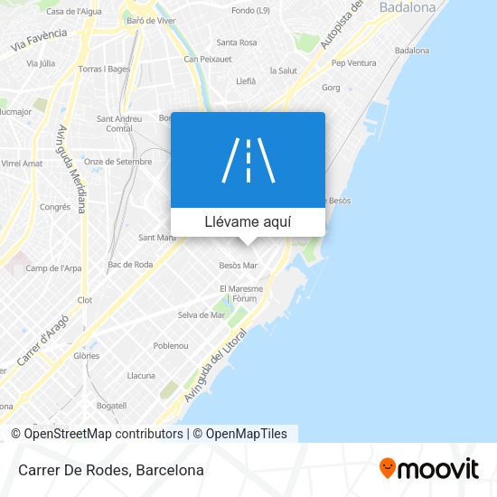 Mapa Carrer De Rodes