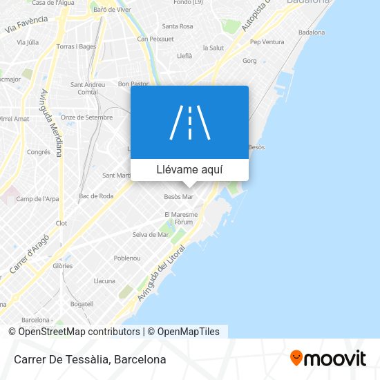 Mapa Carrer De Tessàlia
