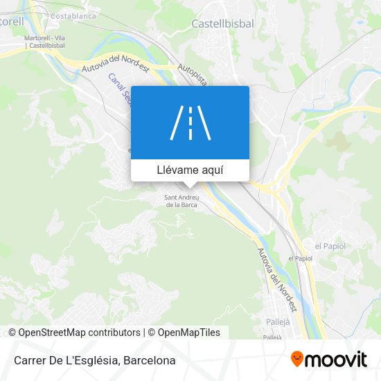 Mapa Carrer De L'Església