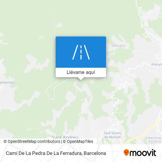 Mapa Camí De La Pedra De La Ferradura