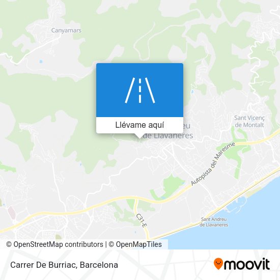 Mapa Carrer De Burriac