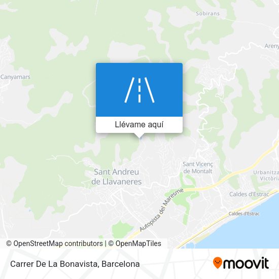 Mapa Carrer De La Bonavista