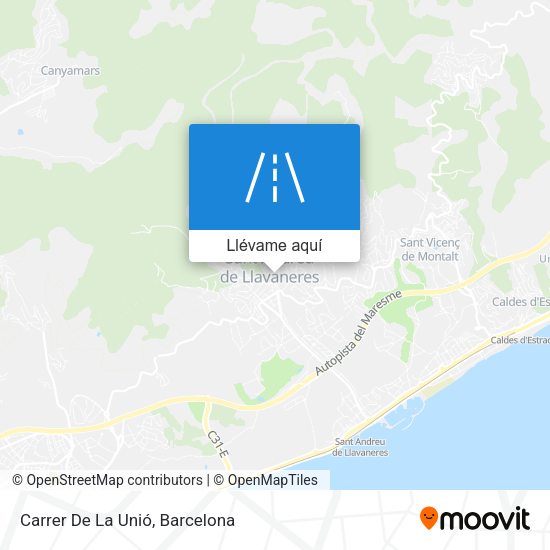 Mapa Carrer De La Unió