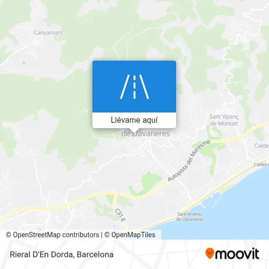 Mapa Rieral D'En Dorda