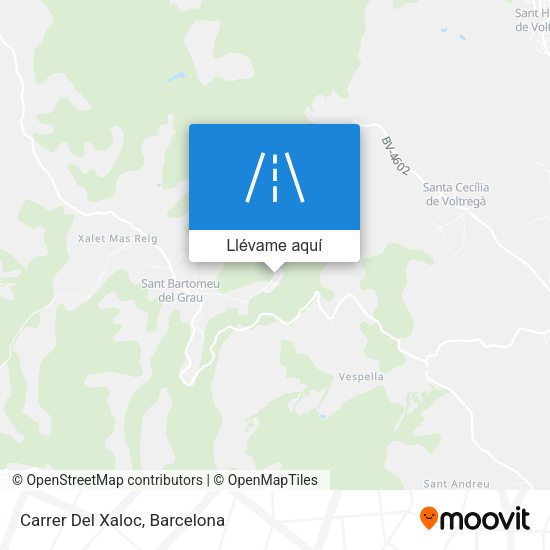 Mapa Carrer Del Xaloc