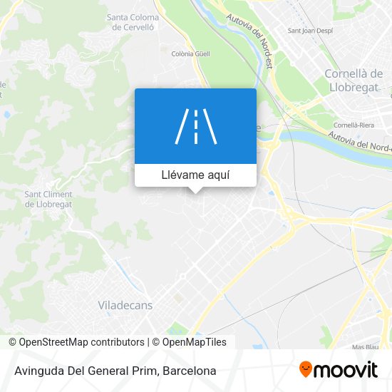 Mapa Avinguda Del General Prim
