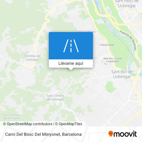 Mapa Camí Del Bosc Del Minyonet