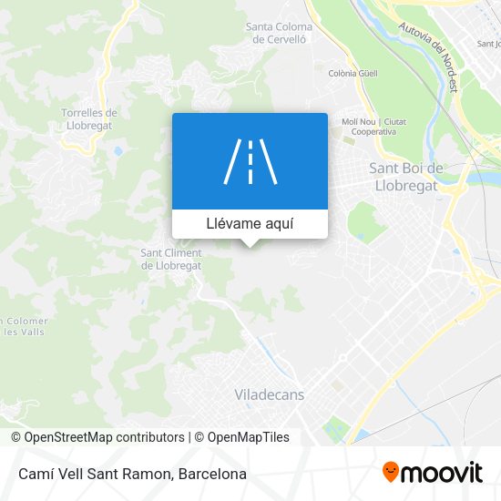 Mapa Camí Vell Sant Ramon