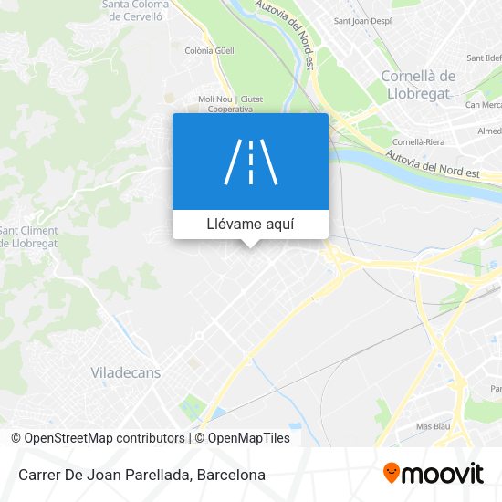Mapa Carrer De Joan Parellada