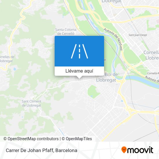 Mapa Carrer De Johan Pfaff