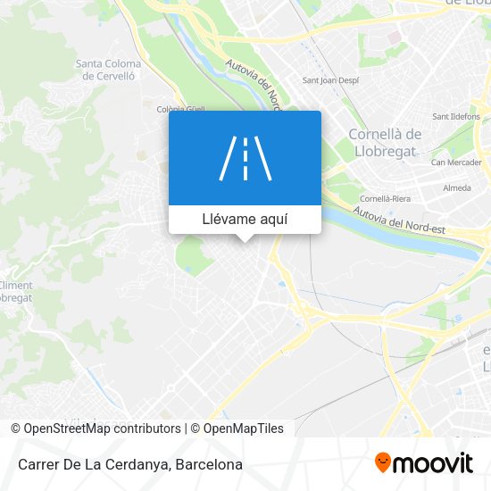 Mapa Carrer De La Cerdanya