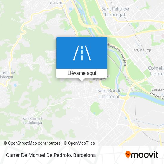 Mapa Carrer De Manuel De Pedrolo