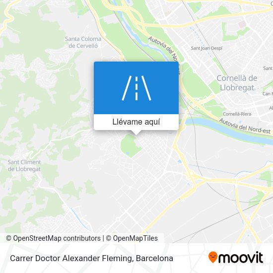 Mapa Carrer Doctor Alexander Fleming