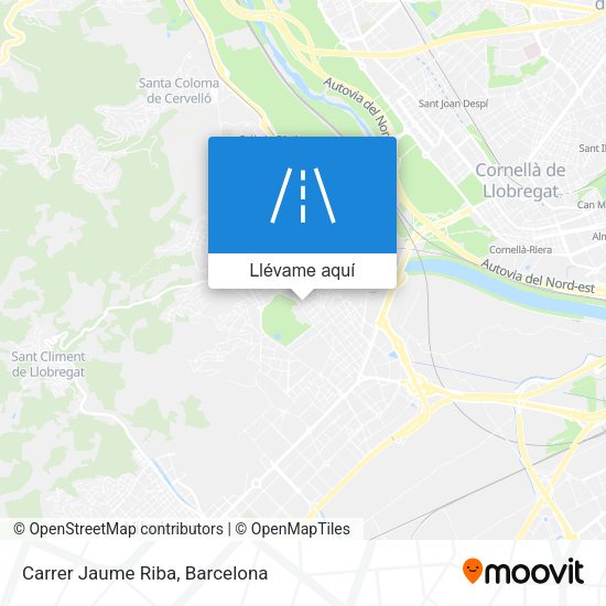 Mapa Carrer Jaume Riba